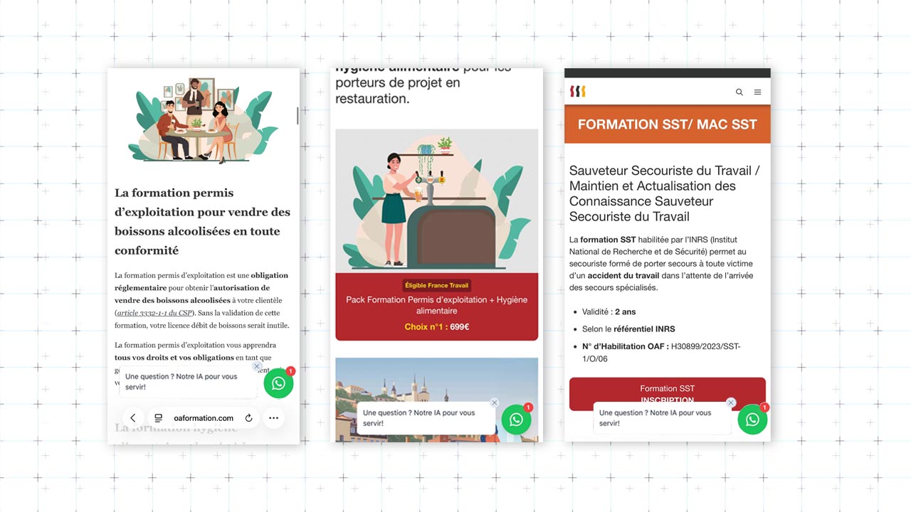 Setlyy disponible sur toutes les pages du site